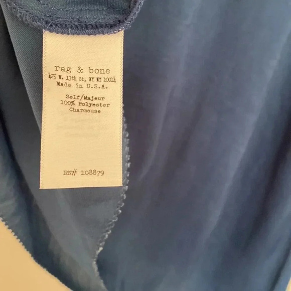 Rag & Bone navy blue tank top layered and asymmetric size XS - Picture 6 of 6